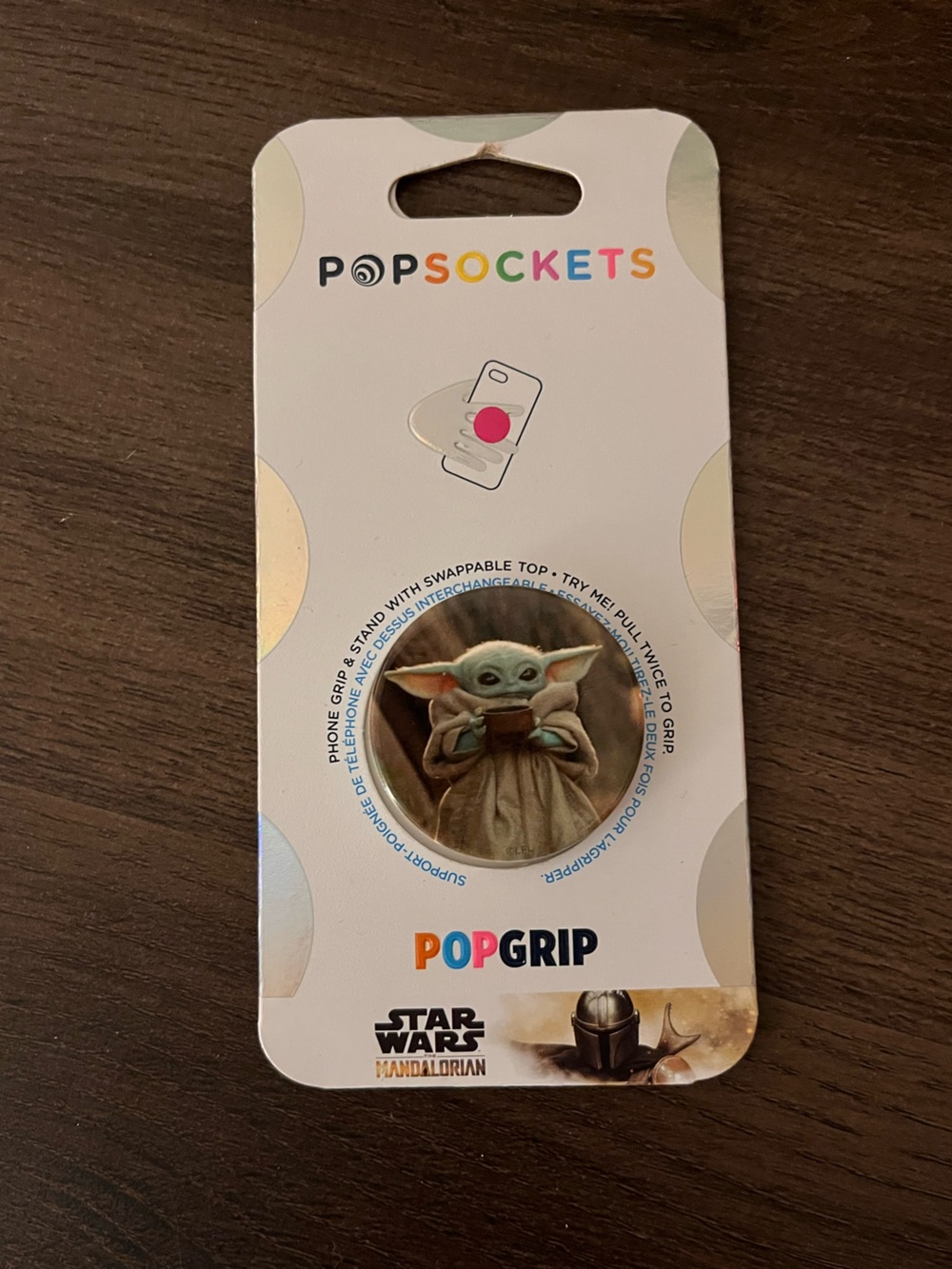 PopSockets PopGrip The Child Grogu Green Brown Phone Grip